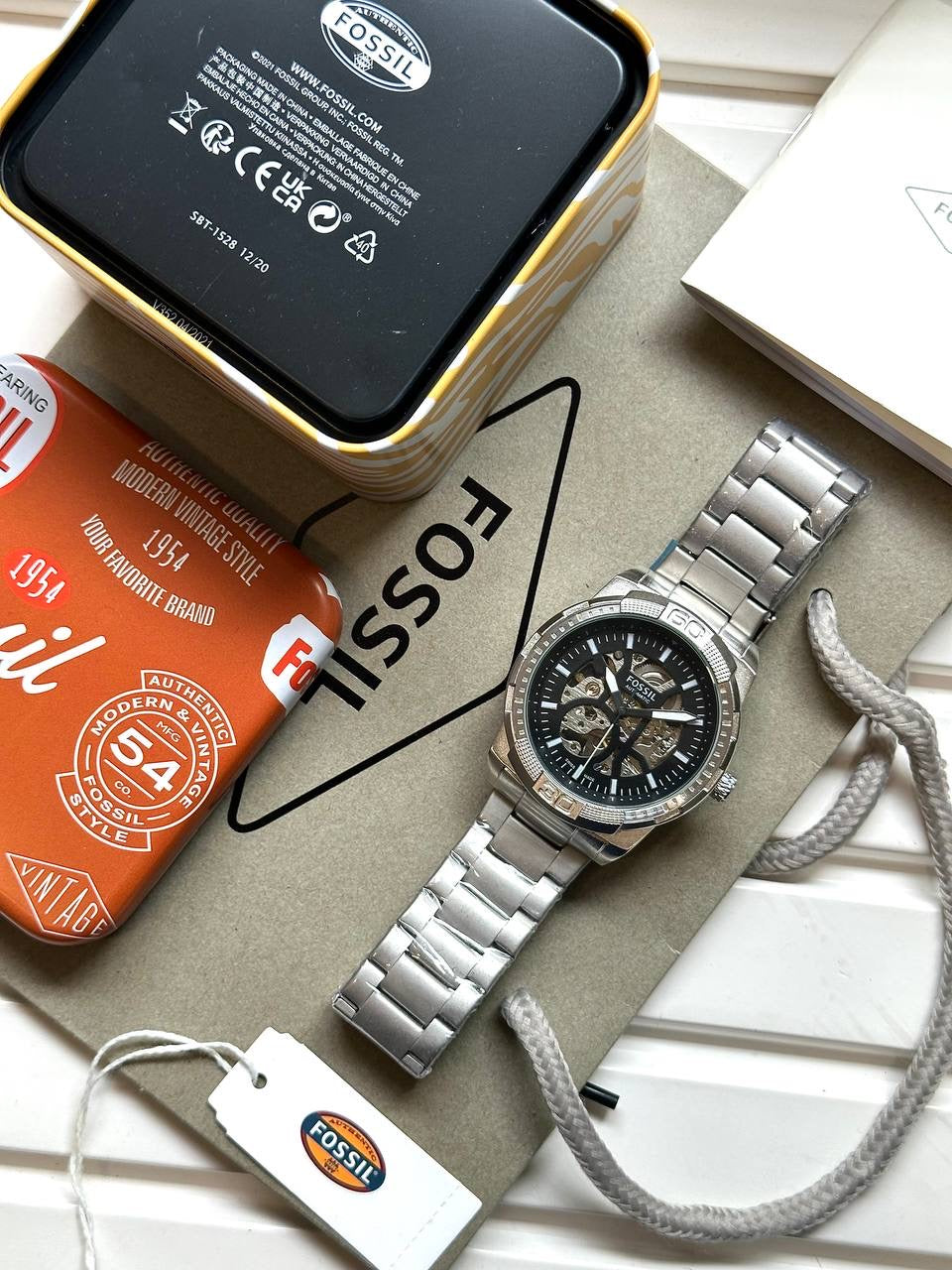 FOSSIL SILVER BRONSON ME3256