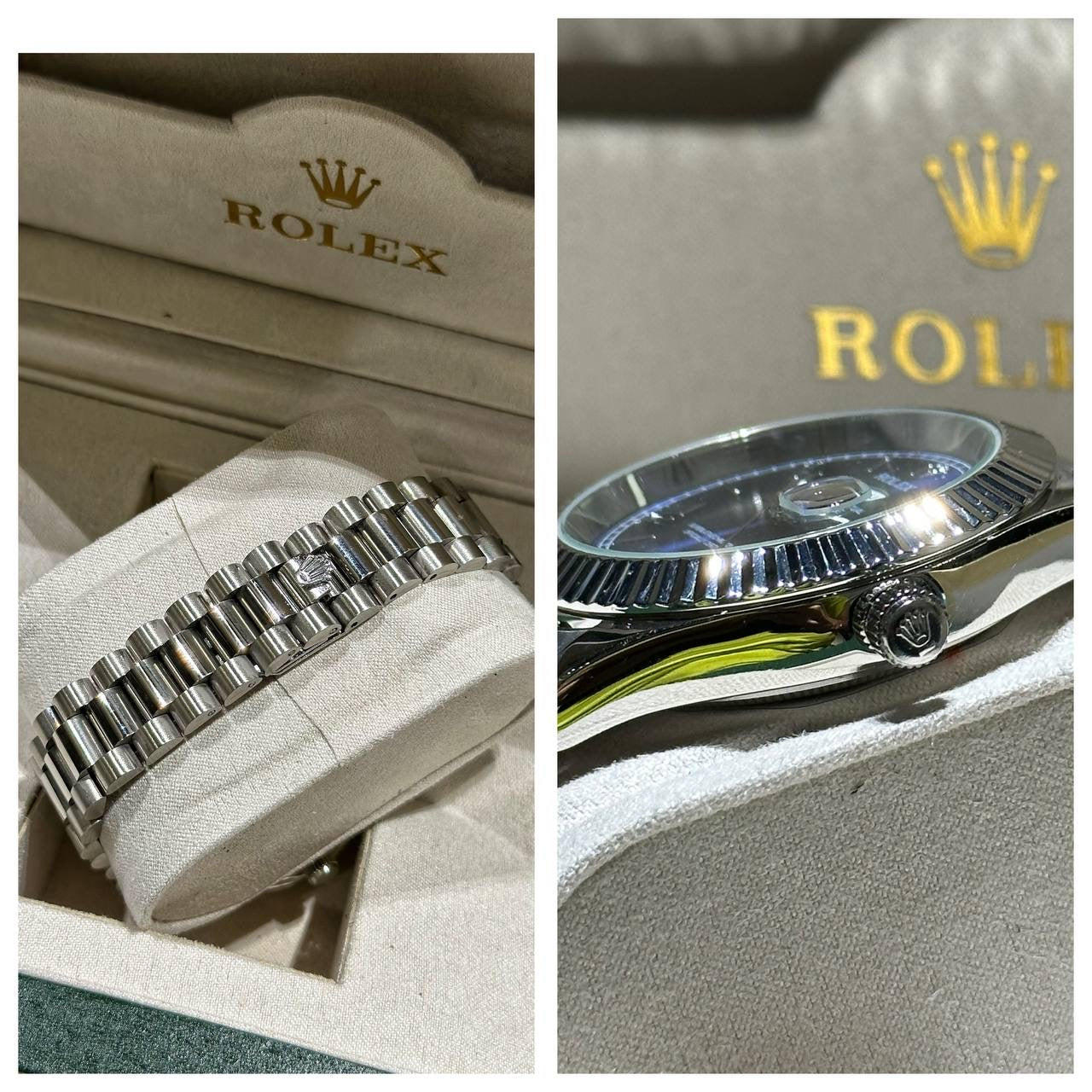 ROLEX DAY DATE SILVER