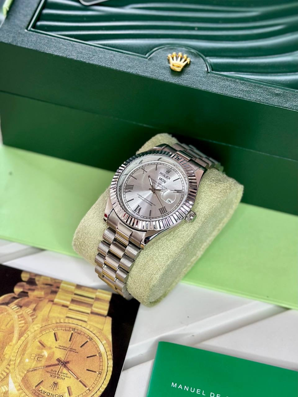 ROLEX DAY DATE SILVER