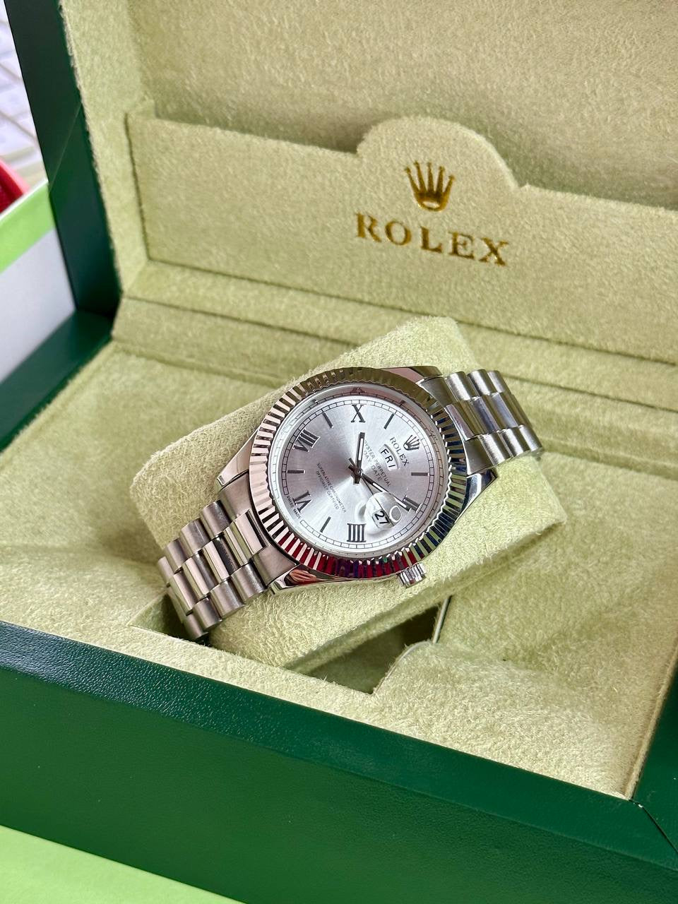 ROLEX DAY DATE SILVER