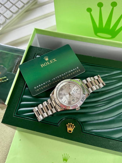 ROLEX DAY DATE SILVER