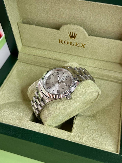 ROLEX DAY DATE SILVER